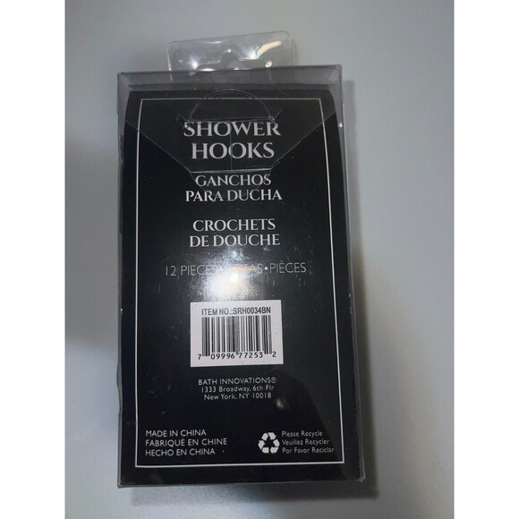 Shower Hooks - Premium Quality - 12 Pieces - NEW IN PACKAGE - Picture 3 of 4